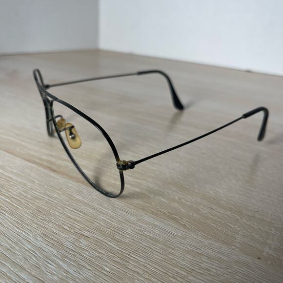 Vintage B&L Ray-Ban Aviator Black Metal Frames Only 58-14 - Picture 3 of 12